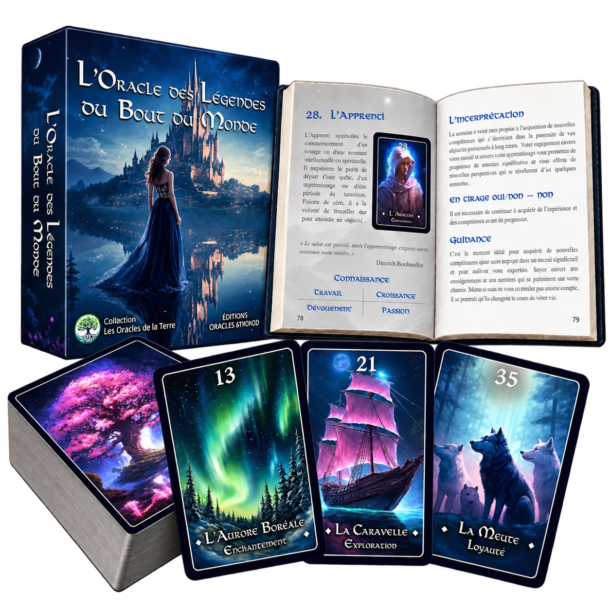 Le coffret de l’Oracle des Légendes du Bout du Monde : cartes et livret